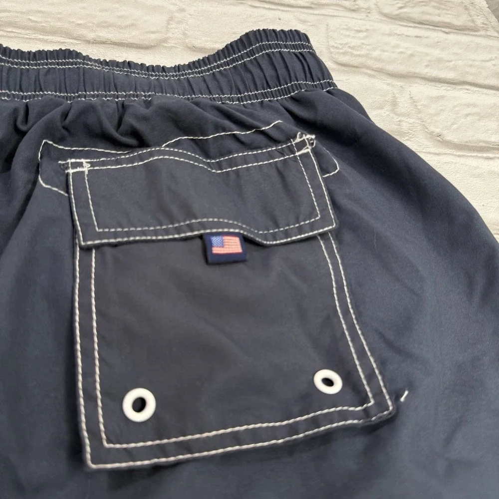 Men's U.S. Apparel Swim‎ Shorts Board Shorts Navy Blue/White 